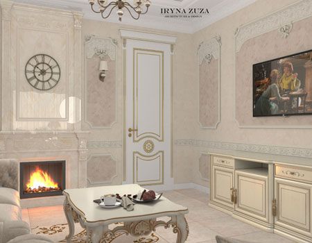 ЖК Новопечерские Липки Визуализации Кухня - Гостиная - Кабинет